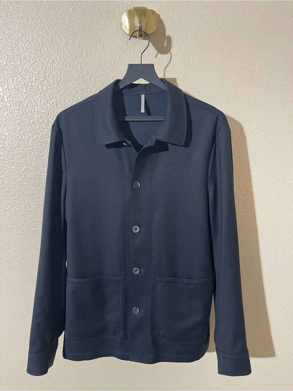 Emanuel Berg Men's Navy Button-Front Shirt Jacket